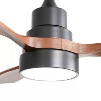 Extralink Walnut Dark 48 Smart WiFi Deckenventilator, Dark Walnut, 122 cm, App-Steuerung