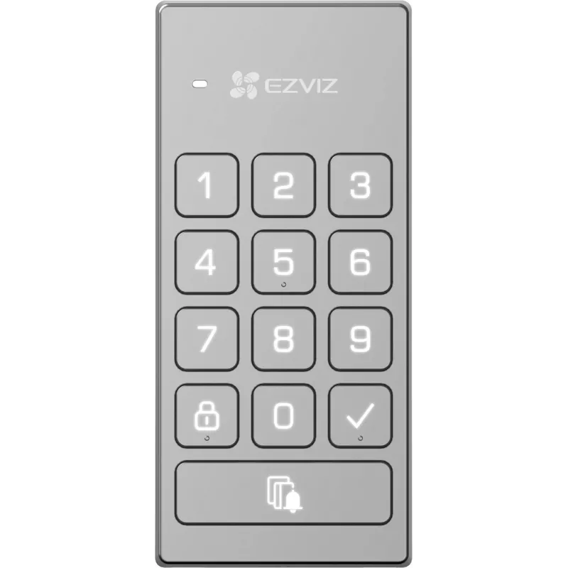 EZVIZ DL01/DL01CP Smart Lock mit Tastatur – Fingerabdruck, Passcode, RFID, App-Steuerung, Wi-Fi/Bluetooth, Schwarz