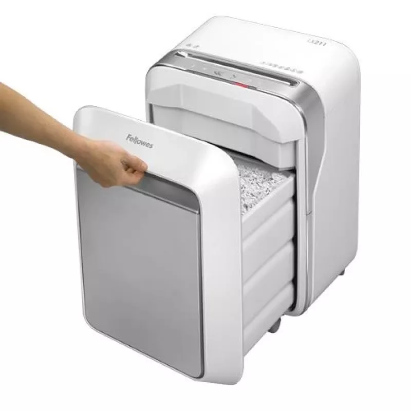 Fellowes Powershred LX211 Micro-Cut Aktenvernichter, 15 Blatt, 23 Liter, Weiß