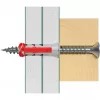 fischer DUOPOWER 6x30 Universal-Dübel BigBox, Hellgrau/Rot, 950 Stück, wiederverschließbare Box 570548