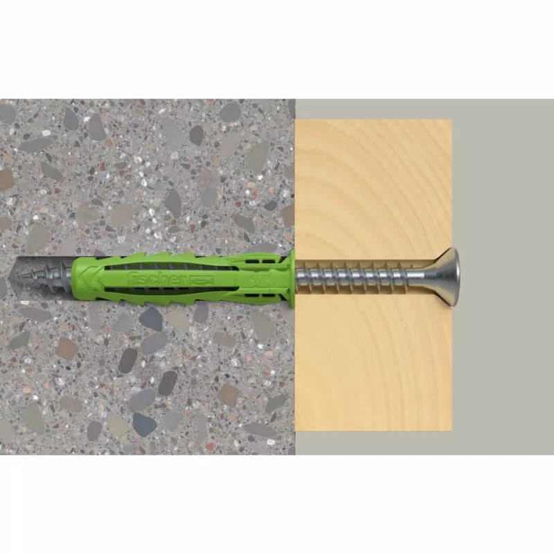 Fischer SX Plus Green 8x40 S K Spreizdübel mit Schraube, 10 Stück (567864)