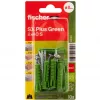 Fischer SX Plus Green 8x40 S K Spreizdübel mit Schraube, 10 Stück (567864)