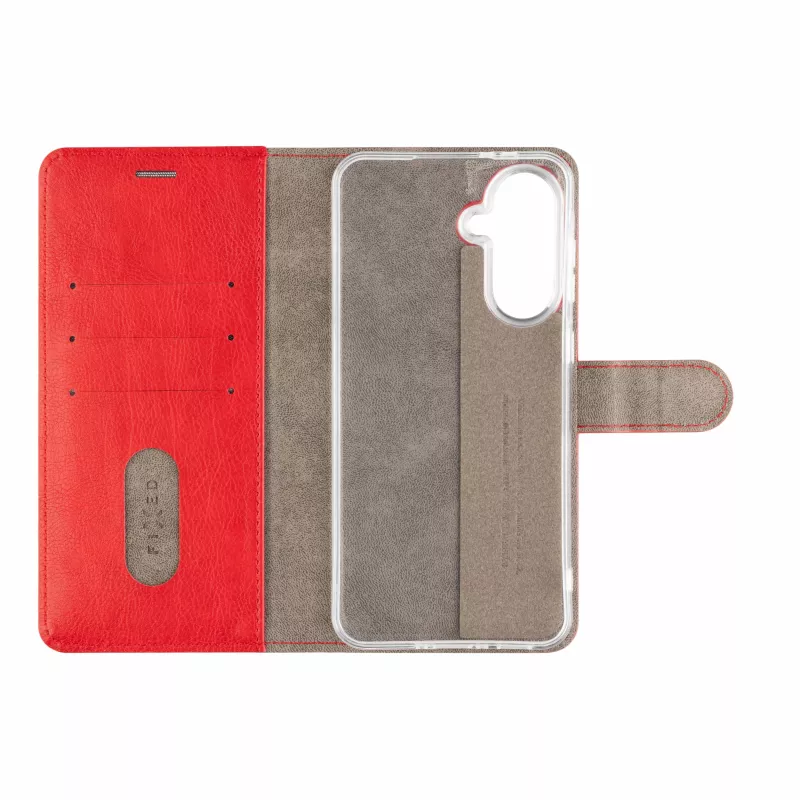 Fixed Opus Book Case für Samsung Galaxy A37 5G, Kunstleder, Rot