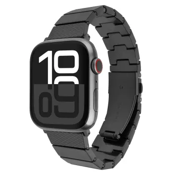 FIXED Resin Strap pro für Apple Watch 44/45/46/49, Carbon Black