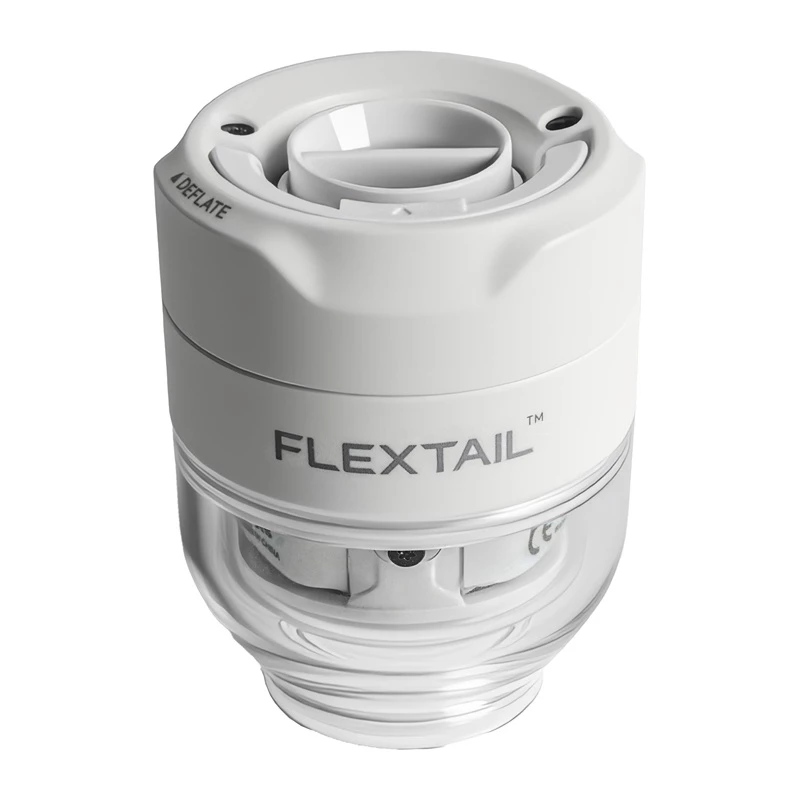 FLEXTAIL Tiny Pump 3X tragbare elektrische Pumpe, LED-Taschenlampe, USB-C, Weiß
