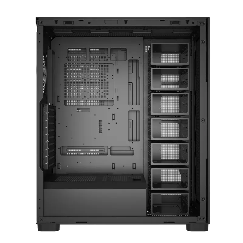 Fortron U660 4U Rackmount Server Chassis (Schwarz) - Hot-Swap 6x 3.5 Zoll Einschübe, 8 Laufwerkskapazität