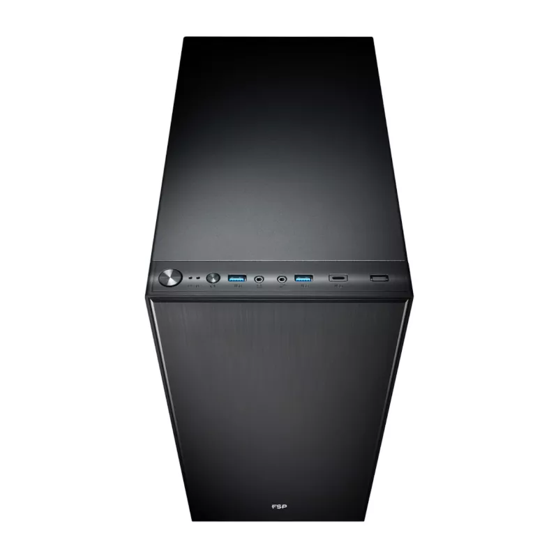 FSP CMT223S ATX Mid-Tower-Gehäuse - Schwarz
