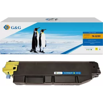 G&G Tonerkartusche kompatibel mit Kyocera TK-5270Y, Gelb