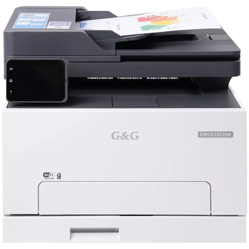 G&G GM2010CDW Farb-Laser-Multifunktionsdrucker 3-in-1, 20 ppm, Duplex, Wi-Fi, Touchscreen