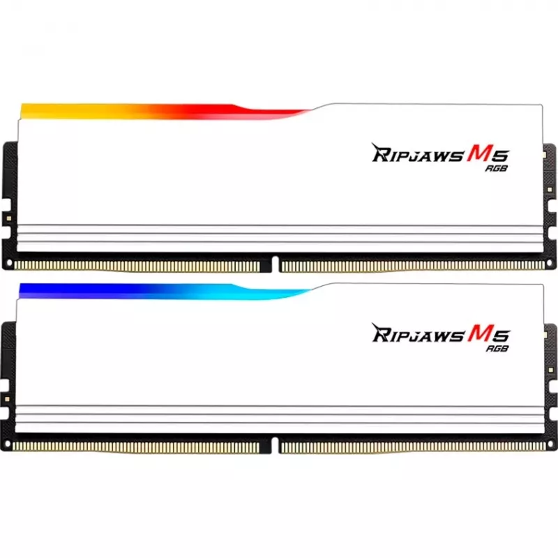 G.SKILL Ripjaws M5 64 GB (2x 32 GB) DDR5-5600 CL46 White Dual-Channel Desktop Memory Kit