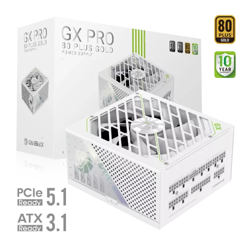 GAMEMAX GX PRO 750G WH 750W 80+ Gold Modular Netzteil