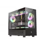 GAMEMAX NEX C31 BK Mid-Tower PC-Gehäuse, MATX/BTF, Schwarz