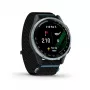 Garmin Approach J1 Cloud Blue Aluminium Bezel mit Black/Azure ComfortFit Fabric Band