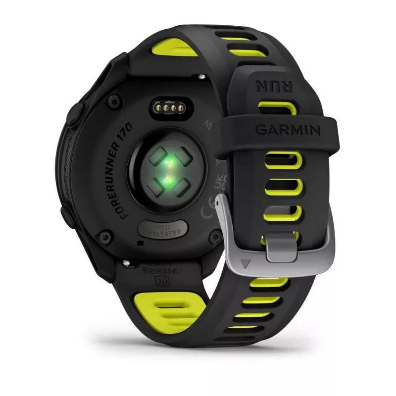 Garmin FORERUNNER 170 Black mit schwarzem/ampelgelbem Armband