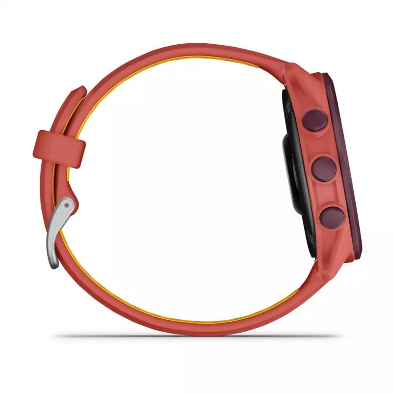 Garmin Forerunner 170 Music GPS-Laufuhr, Rot-Pink mit Armband in Rot-Pink/Mango