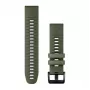 Garmin QuickFit 22mm Silikon-Armband Dunkelgrün/Grau 010-13280-07