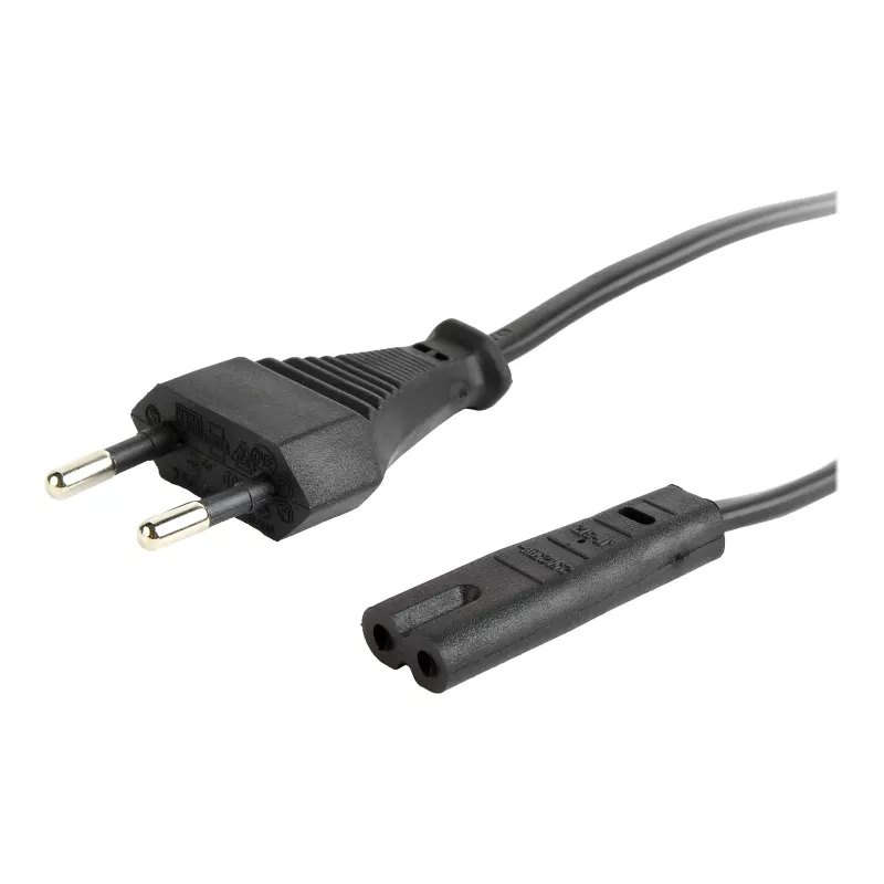 GEMBIRD Cablexpert PC-184-VDE Netzkabel, C7, VDE-geprüft, Schwarz, 1,8 m