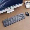 GEMBIRD KBS-WCH-04-RU Kabelloses Tastatur- und Maus-Set, Russisches Layout, Schwarz