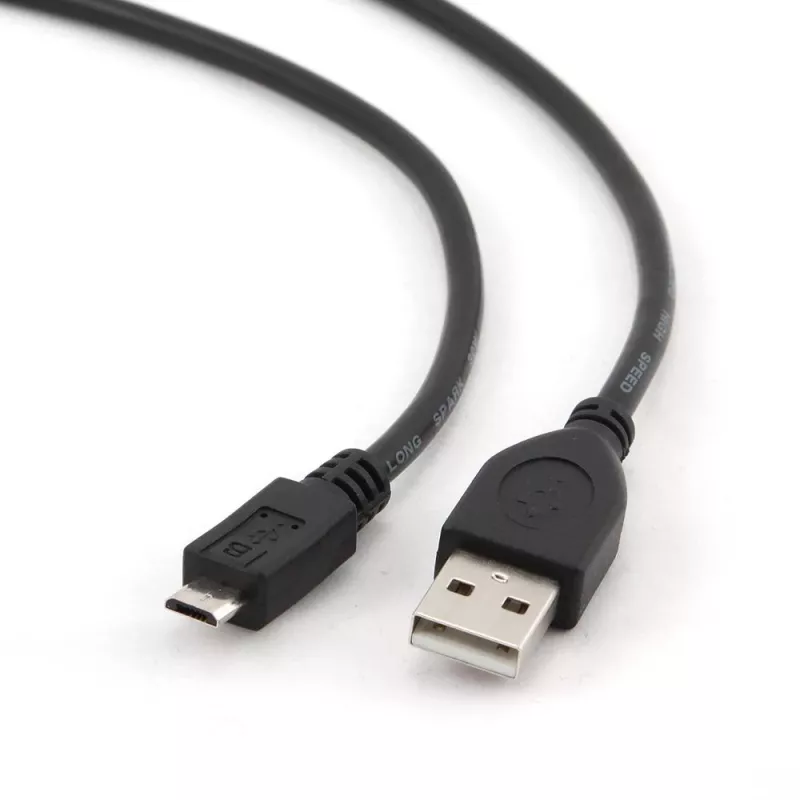 Gembird USB 2.0 Kabel Micro-USB AM-MBM5P 0,3m Schwarz