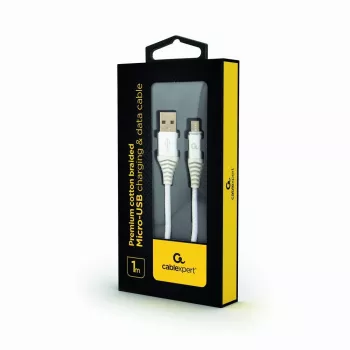 GEMBIRD USB 2.0 auf Micro-USB Kabel 1m Schwarz/Weiß