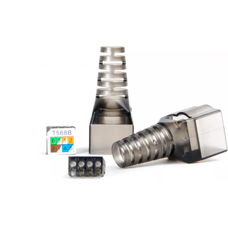 GETFORT 58460 CAT.6A Werkzeuglos Geschirmt RJ45 Keystone Jack Modul