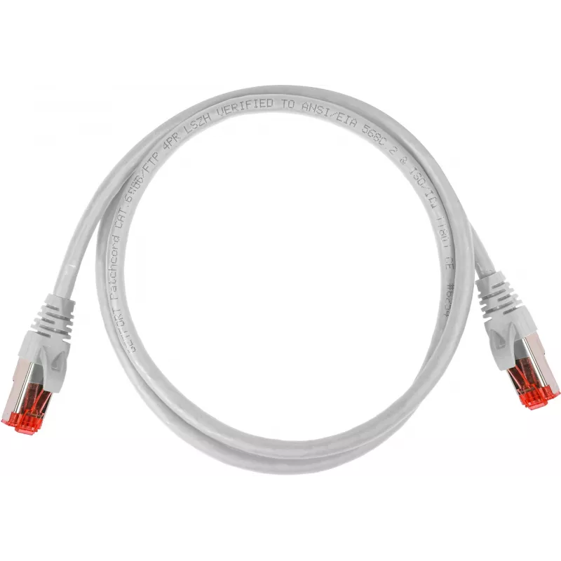 GETFORT Cat.6A S/FTP LSOH Patchkabel 0,5 m Grau