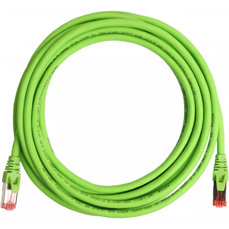 GETFORT Cat.6A S/FTP LSOH Patchkabel 3m Grün