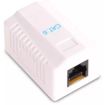 GETFORT GF-1G6UTP Aufputz-RJ45-Cat.6-UTP-Netzwerkdose, Weiß