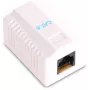 GETFORT GF-1G6UTP Aufputz-RJ45-Cat.6-UTP-Netzwerkdose, Weiß
