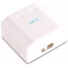 GETFORT GF-2G6UTP Aufputz-2-Port-RJ45-Cat.6-UTP-Netzwerkdose, Weiß