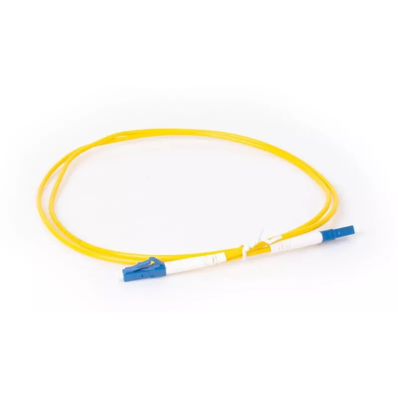 GETFORT GF-LULUS5 Singlemode LC/UPC auf LC/UPC Simplex Glasfaser-Patchkabel, 5m, 9/125µm, Gelb