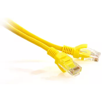 GETFORT GF-PC5EUTP-3Y Cat.5e UTP Patchkabel, 3m, Gelb, RJ45, vergoldete Kontakte, 1 Gbit/s