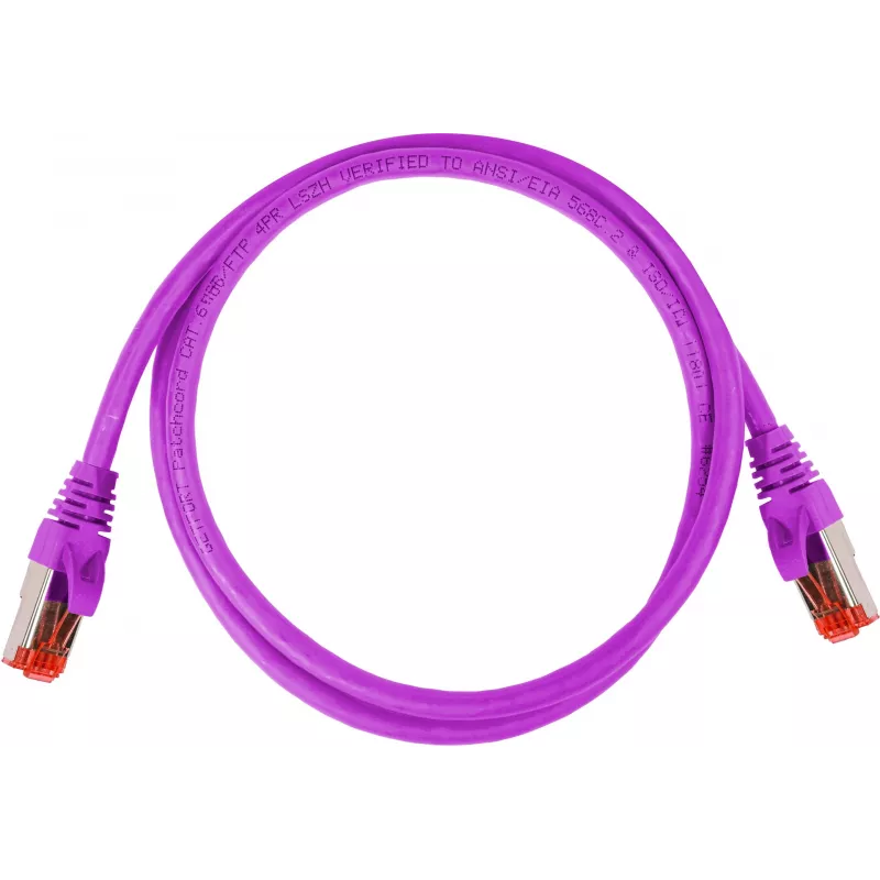 GETFORT Cat.6A S/FTP LSOH Patchkabel 1m Lila