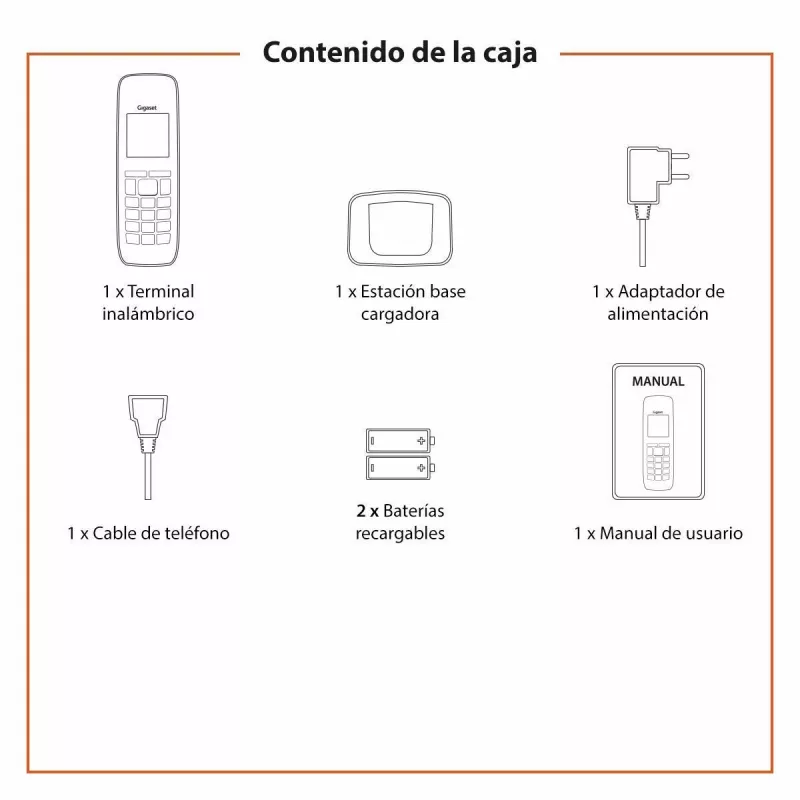 Gigaset A270 DECT-Schnurlostelefon Schwarz