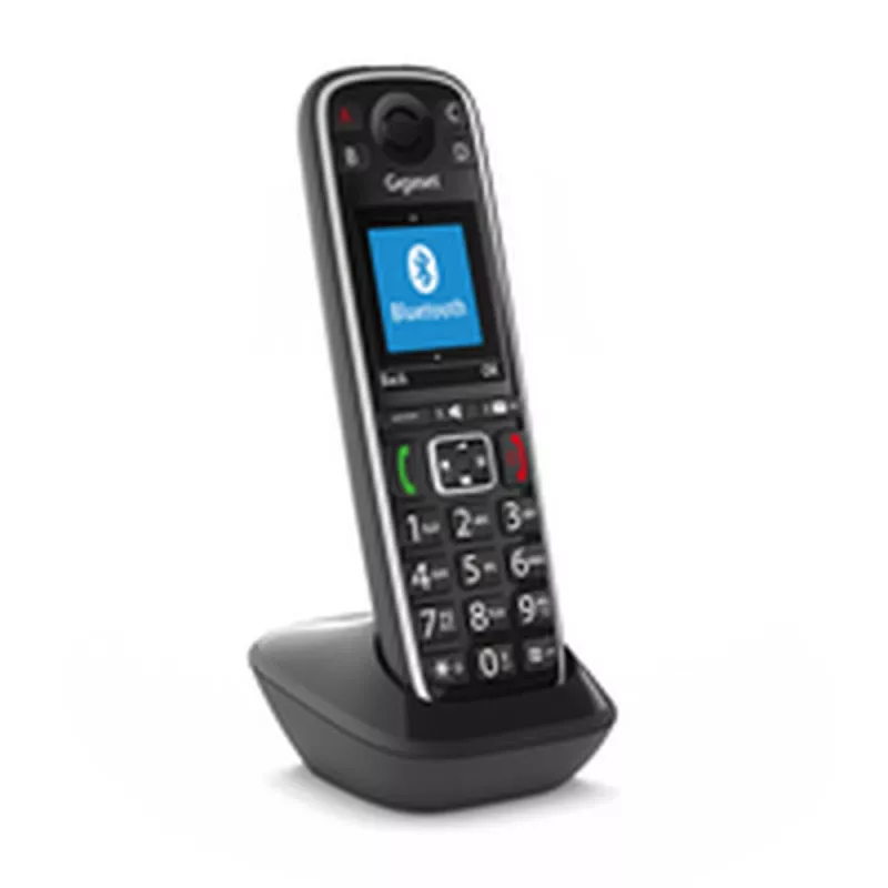 Gigaset E720HX Schnurloses DECT-Zusatz Mobilteil mit Rufnummernanzeige, Schwarz