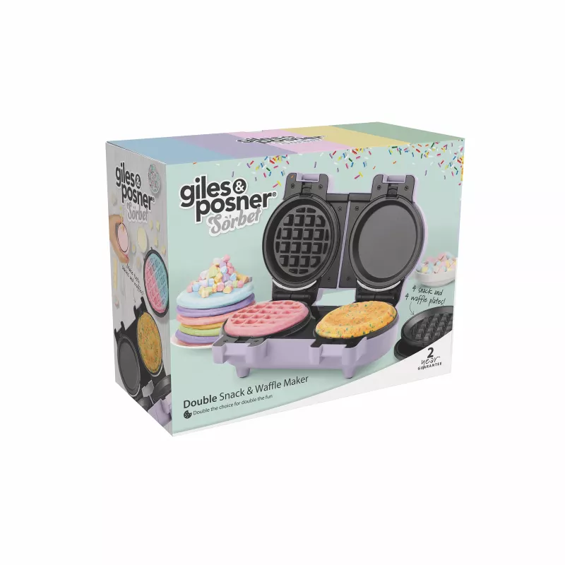 Giles & Posner EK5923GSPPVDE Doppel-Snack- und Waffeleisen