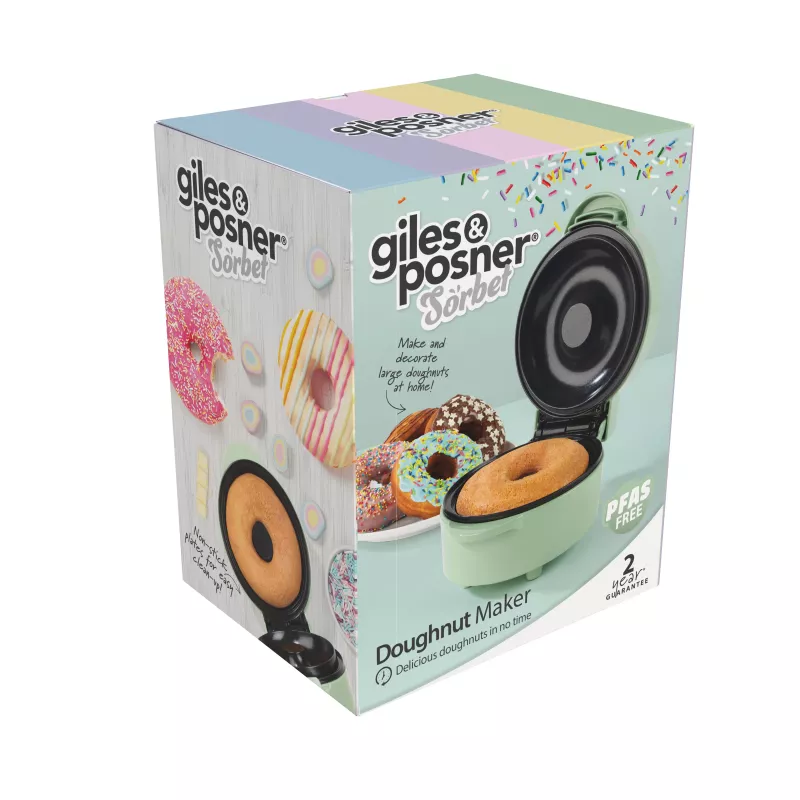 Giles & Posner EK6549GSGRVDE Donut-Maker - Grau, 700W, 6 Donuts