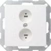 Gira Lautsprecher-Anschlussdose System 55, Standard 55, E2, Event, Event Klar, Event Opak, Esprit, ClassiX Reinweiß (040203)