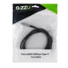 GIZZU 240W 20Gbps USB-C auf USB-C geflochtenes Kabel 1m Schwarz