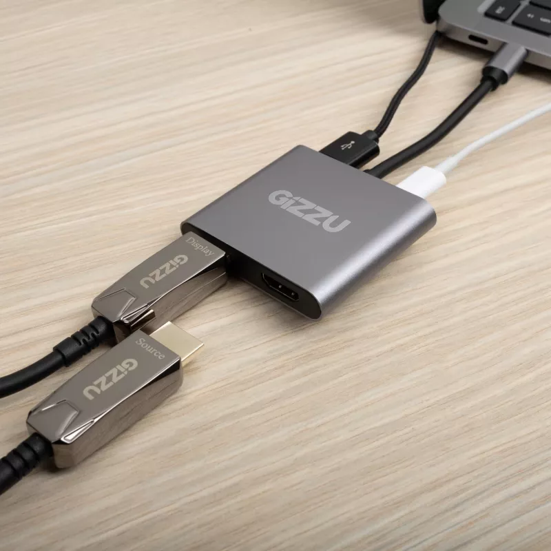 Gizzu 4-in-1 Type-C auf Dual HDMI Hub