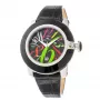 GLAM ROCK Damenuhr GR32018-BB (44mm) – Schweizer Quarz, schwarze Keramiklünette, Silikonarmband