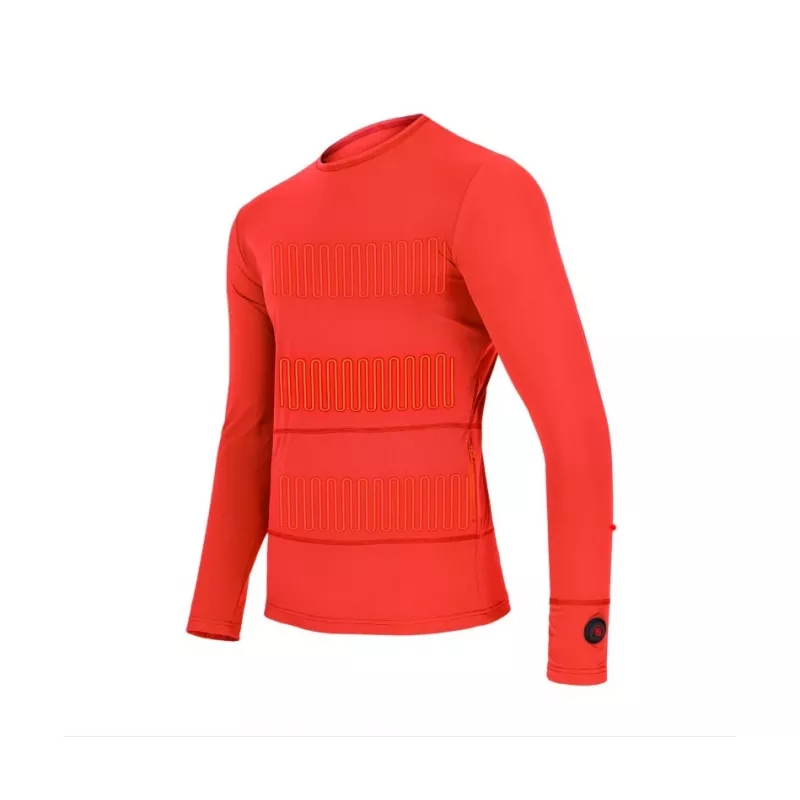 Glovii GJ1RM Langarm-T-Shirt mit Rundhalsausschnitt, Polyester/Elastan