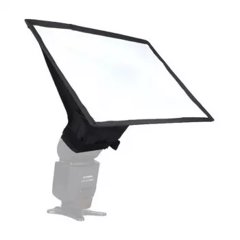 GODOX SB2030 Rechteckige Softbox 20x30 cm mit Dual-Diffusoren und Universal-Speedlight-Halterung