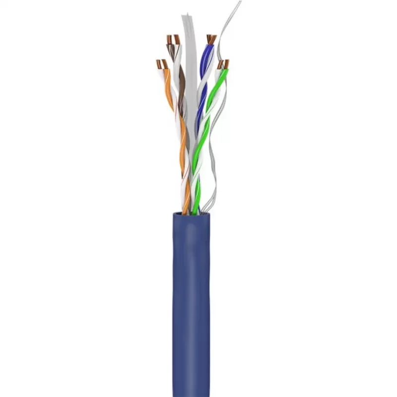 Goobay Cat 6a U/UTP Netzwerkkabel, 305 m, Kupfermassiv, AWG 23, LSZH, Blau (96097)