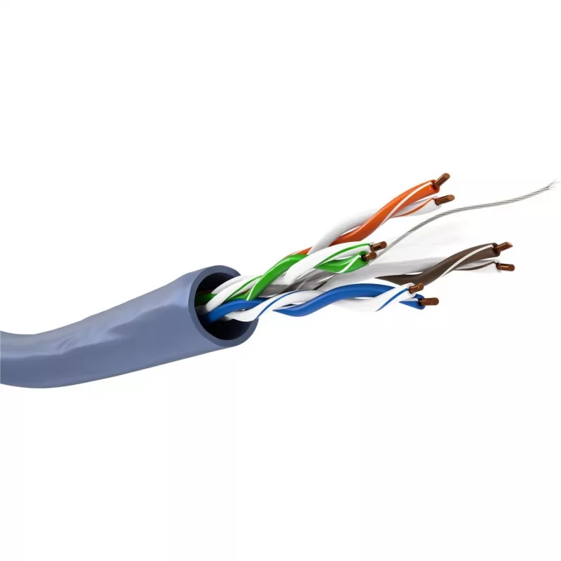 Goobay CAT 6a U/UTP Netzwerkkabel 50 m Blau - Massivkupfer, AWG 23/1, LSZH (96092)