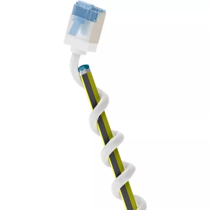 GOOBAY Ultra-Flexibles Cat.6a Slim Patchkabel, U/FTP, Weiß, 3 m, Extra-Kurze Stecker