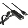 Good Connections GC-M0134 USB 2.0 Verlängerungskabel 20 m Schwarz mit Signalverstärker