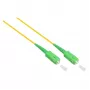 Good Connections OS2 Simplex Fiber Optic Patch Cable LC/SC SM 9/125 µm 5m Yellow