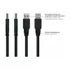 GoodConnections Alcasa UK20P-AEA-020S USB 2.0 Verlängerungskabel, USB-A Stecker auf USB-A Buchse, 2 m, Schwarz