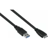 GoodConnections Alcasa UK30P-AMB-005S USB 3.2 Gen 1 Kabel, USB-A auf Micro-B, 0,5 m, Schwarz